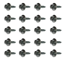 1 Pack á 20 Stück Spenglerschrauben anthrazit mit Dichtscheibe V2A, Abmessung 4,5x20