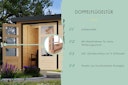 Vorschaubild Karibu Metall-Holzgartenhaus Hybridhaus Jupiter A/B/C/D - 19 mm/0,5 mm
